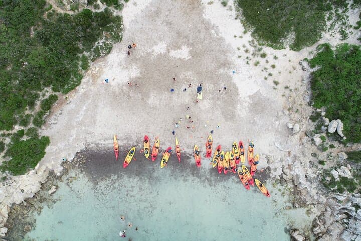 Kayak trip with snorkelling in the Marine Reserve of Menorca