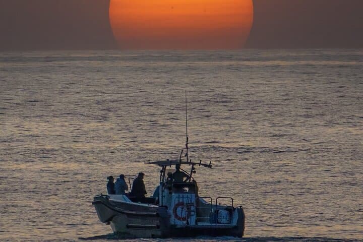 Sunset in the bay