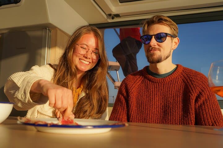 Dinner Sunset Small Group Sailing on the Mediterranean Barcelona