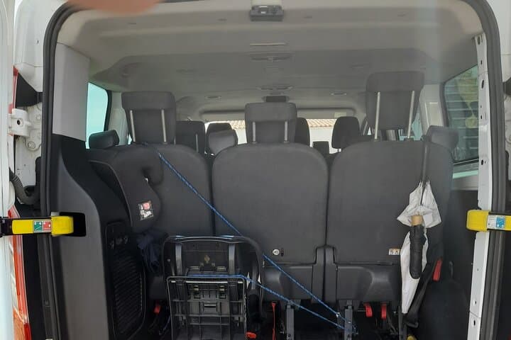 Private Driver from Seville To Algarve By 8 Seats Minibus
