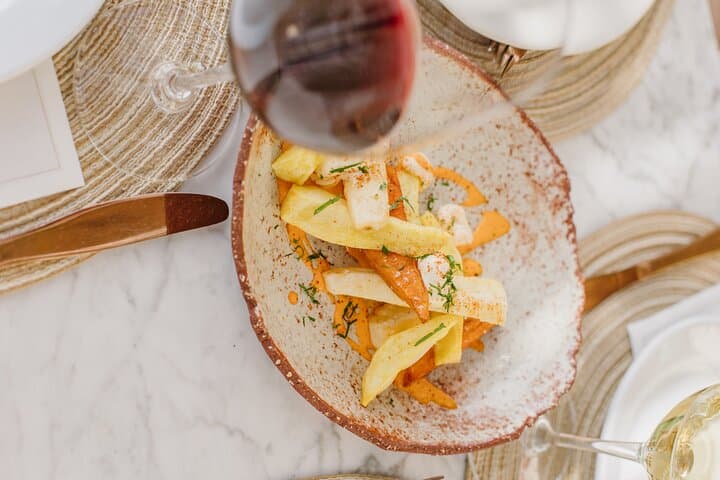Farm to table dishes served.
