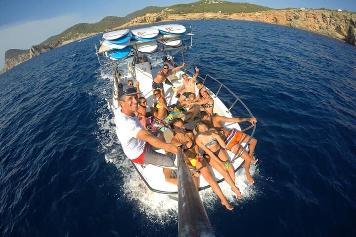 3 Hours by Boat with Paddle Surf Course, Snorkel and more