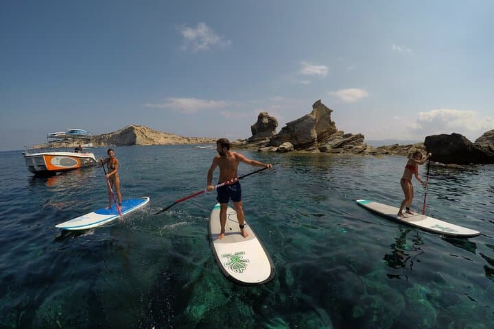 3 Hours by Boat with Paddle Surf Course, Snorkel and more