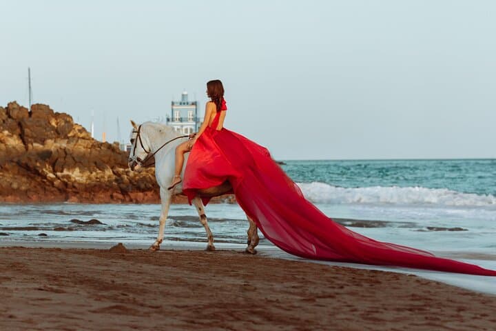 Private Sunset Flying Dress Photography in Tenerife
