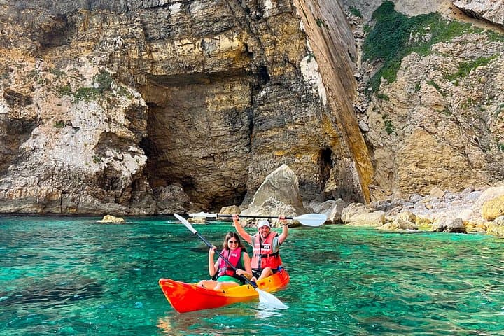 Moraira: Kayak, Sea Cave & Snorkel Coastal Tour