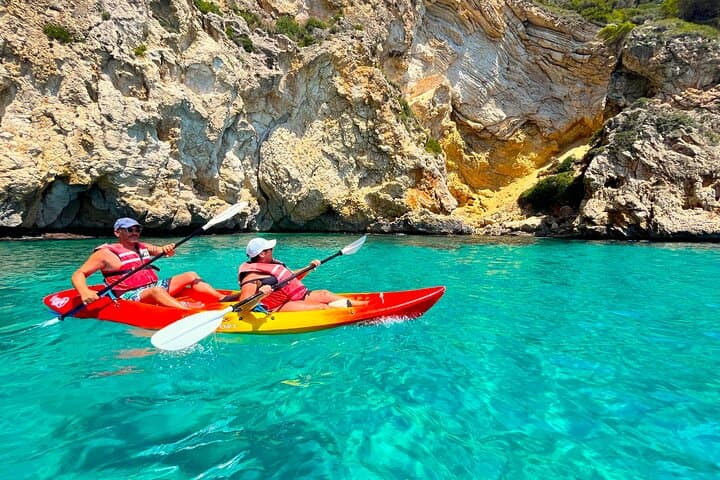 Uncharted Caves & Snorkelling Heaven: Cala Granadella Kayak Tour