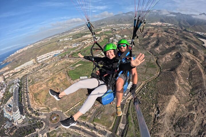 Tenerife Tandem Paragliding - free pickup service in Costa Adeje