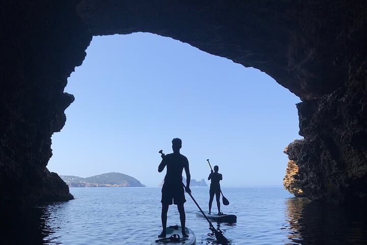 Paddle surfing and snorkeling in Ibiza