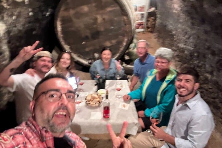 Tasting in a cellar