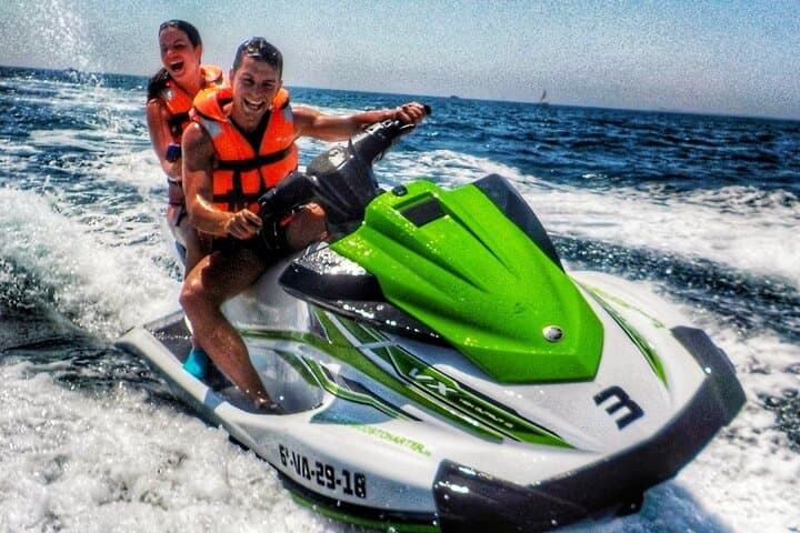 Valencia Jet ski rental and Beach Club entrance with pool