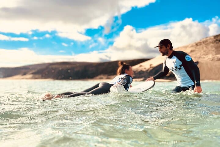 Learn to surf in La Pared on the west side of Fuerteventura