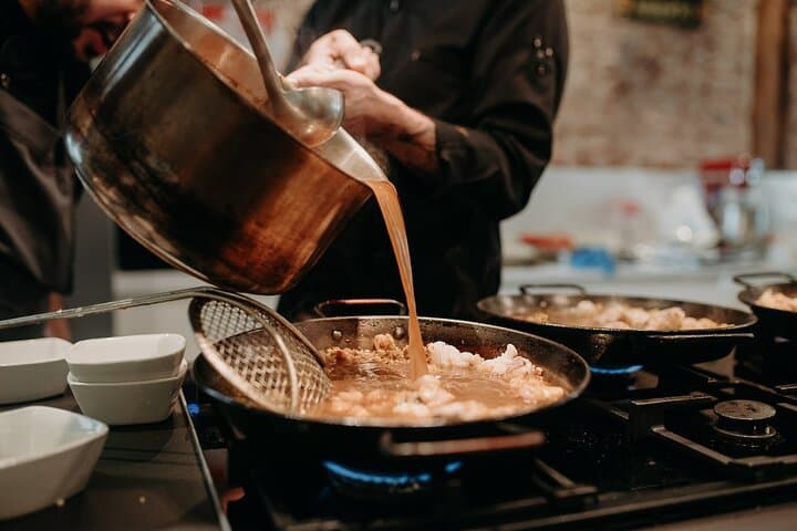 Madrid Tapas & Paella Cooking Experience with Local Market Visit
