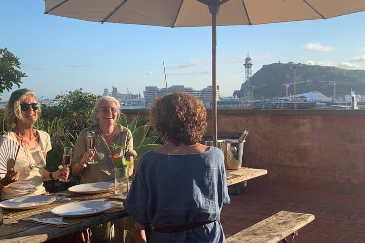 Rooftop Paella Seafood Cooking Class Experience in Barcelona