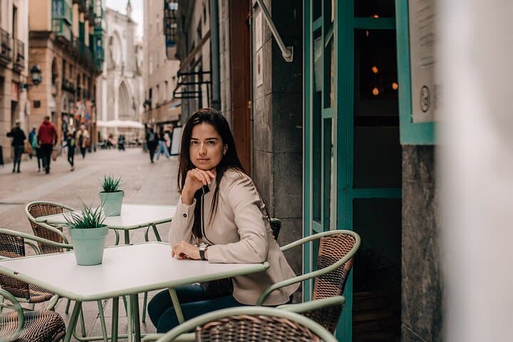photos in the old town Bilbao