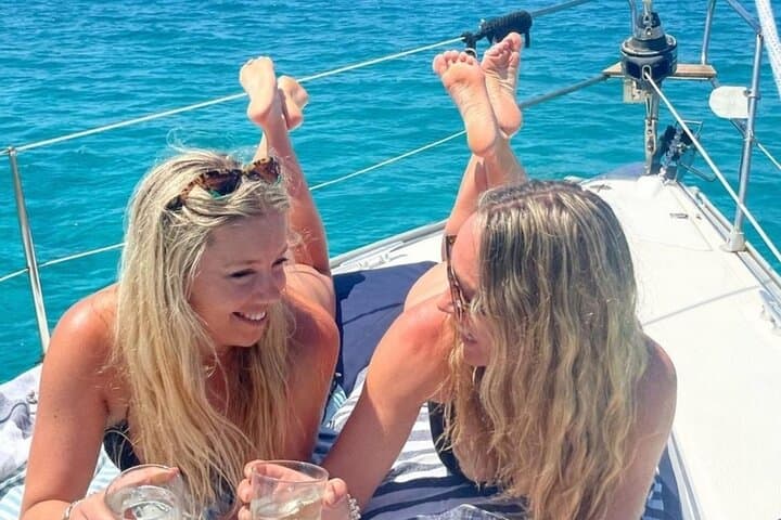 Enjoying great moments on board.