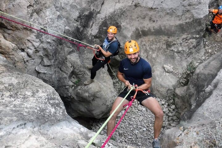 Almadenes via ferrata + 3 rappels from the Higuera ravine