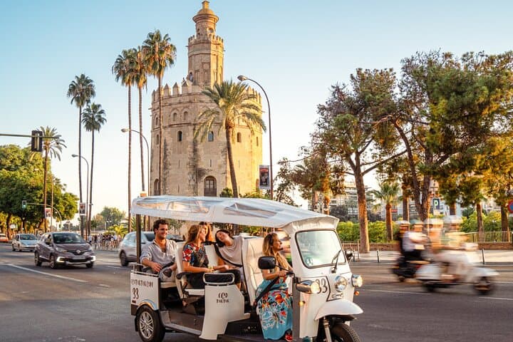 Tour Welcome to Seville in Eco Tuk Tuk Private with Local Guide