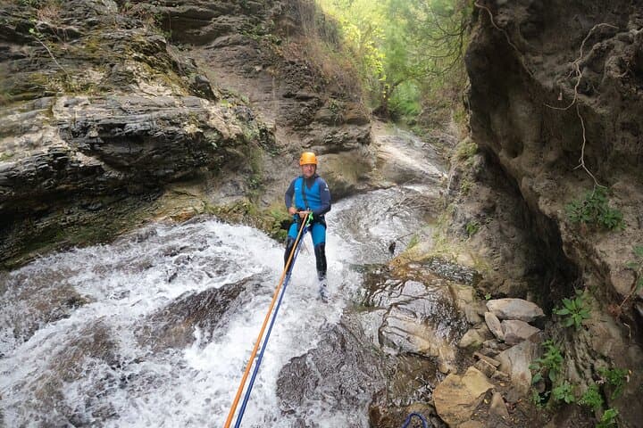 From Marbella: Guided Canyoning Tour in Sima del Diablo