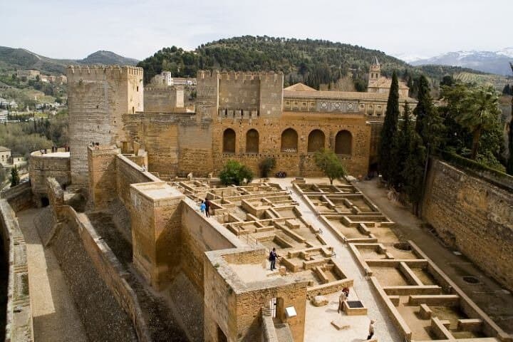 Interior of the Alcazaba of the Alhambra