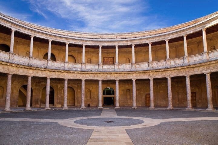 Interior of the Palace of Charles V in the Alhambra in Granada
