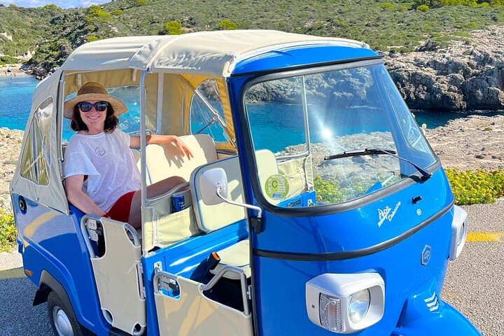 Private and Secret Tour in Ape Collector Vintage in Menorca
