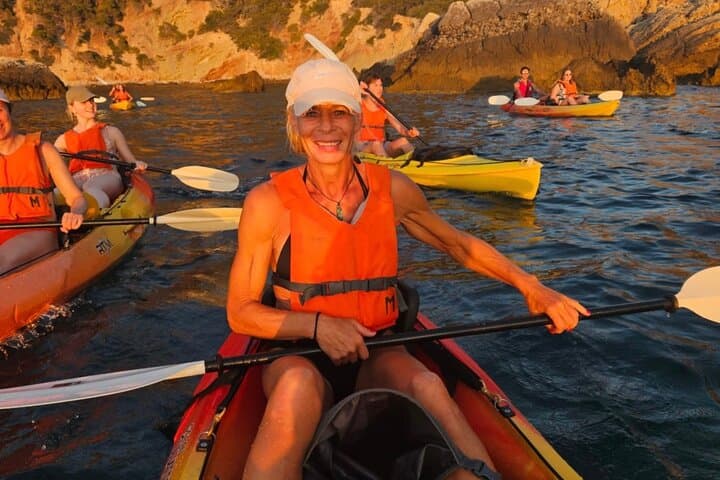 Guided Kayak Sunset Tour in Sant Elm with Picnic