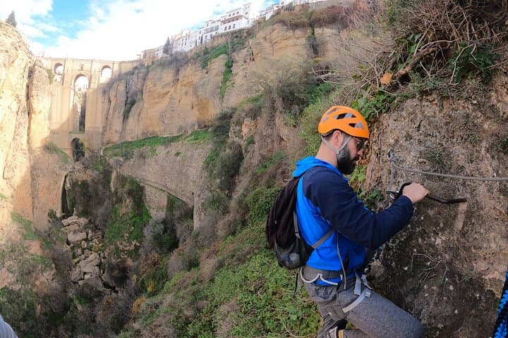 From Ronda : Guided Tour of Via Ferrata in the Tagus of Ronda