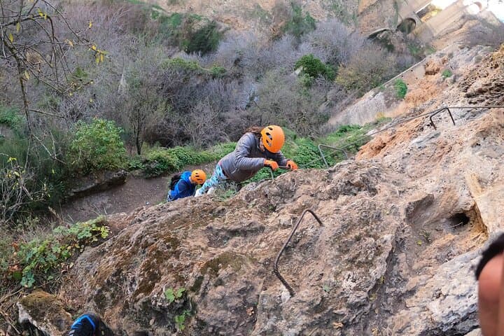 From Ronda : Guided Tour of Via Ferrata in the Tagus of Ronda