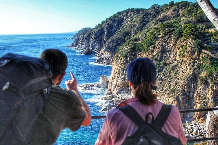 The coastal views from the lighthouse in Tossa de Mar.
