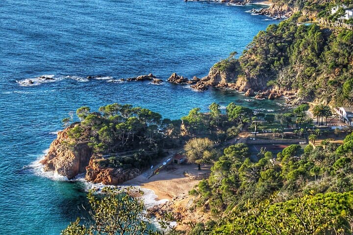 La Costa Brava rugged coastline with hiking trails and swimming spots.