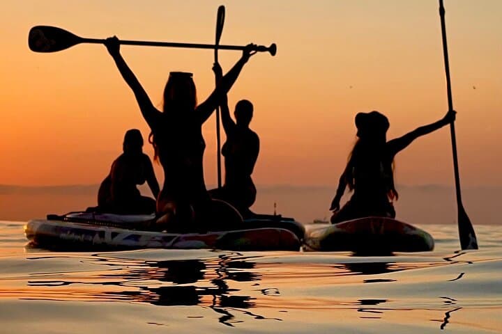 Sunrise paddle surf (guided) in Barcelona