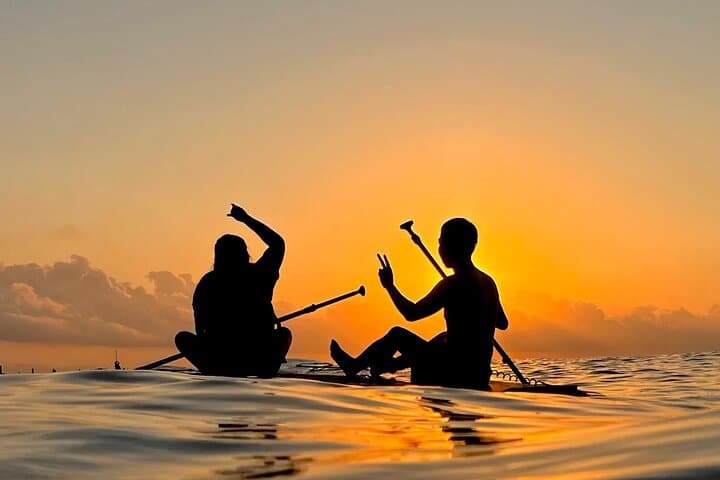 Sunrise paddle surf (guided) in Barcelona