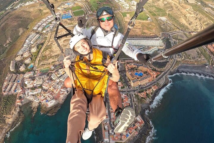 Bronze Tandem Paragliding Flight in South Tenerife with Pick-up
