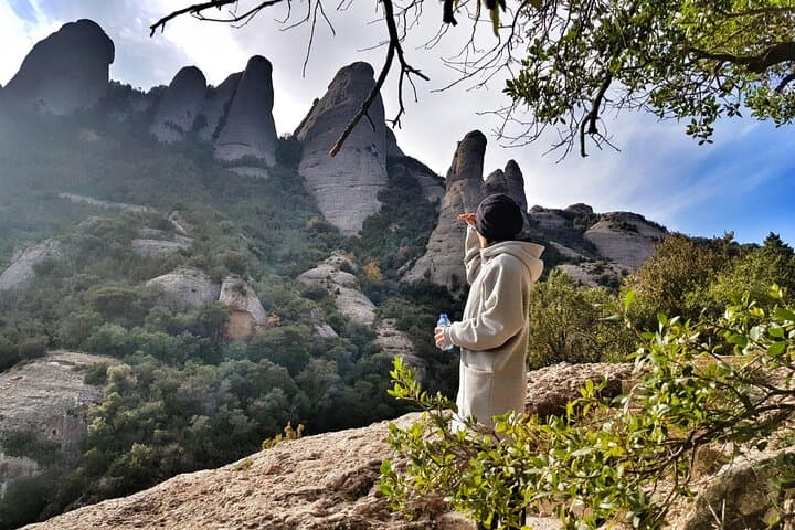 Exploring the Montserrat Mountain with a guide