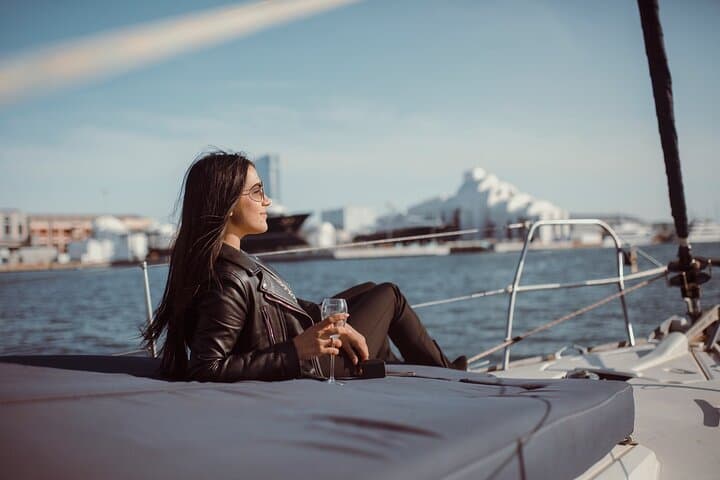 Barcelona Sunset Sailing with Open Bar of Cava and Snacks