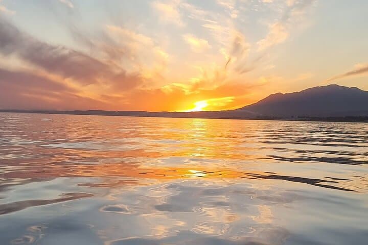 Marbella - sunset from sailboat with Drinks,dufour 412