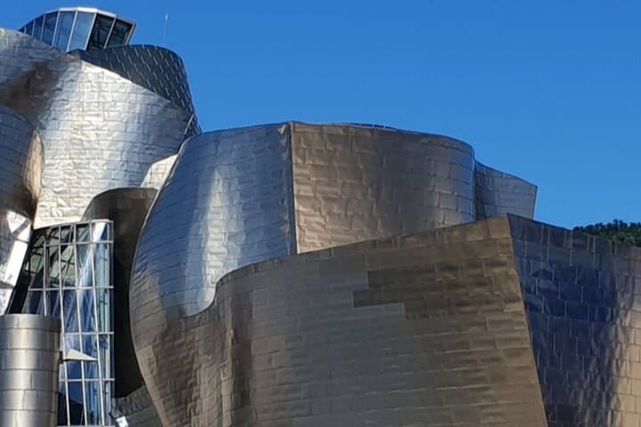 Bilbao, Ribera market and Guggenheim Museum from San Sebastian
