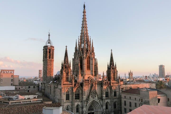 Barcelona Cathedral: Ticket, Guided Tour, Terrace + VR Experience