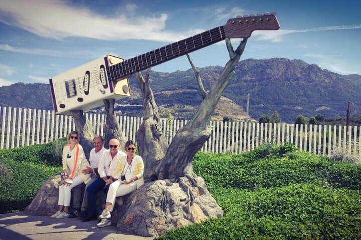 PHOTOCALL WITH GUITAR OLEOTOUR CAZORL