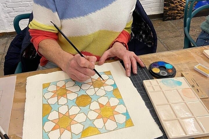 Add watercolour, gouache or gold to bring it to life!