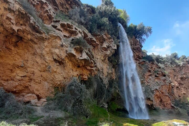 Sightseeing Tour in Port Saplaya, Sant Josep, and Waterfalls