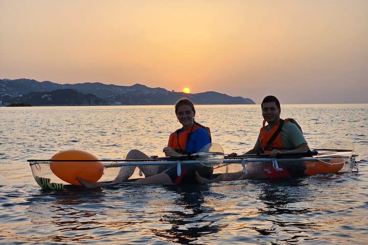 Sunrise excursion in Transparent Kayak on the Costa Brava