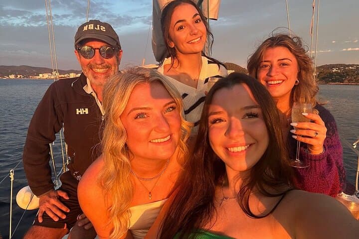 Sunset group and skipper