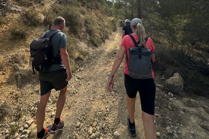 Sightseeing Tour in Port Saplaya, Sant Josep, and Waterfalls