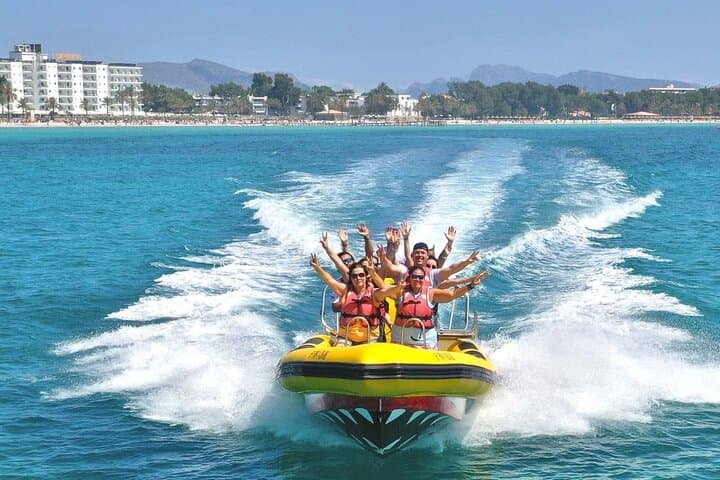 High-Speed Speedboat Adventure in the Bay of Alcudia
