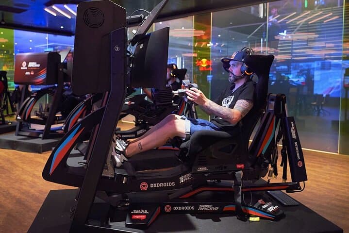 Car racing simulator at the Barcelona Casino