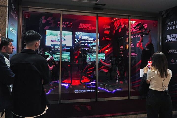 Car racing simulator at the Barcelona Casino