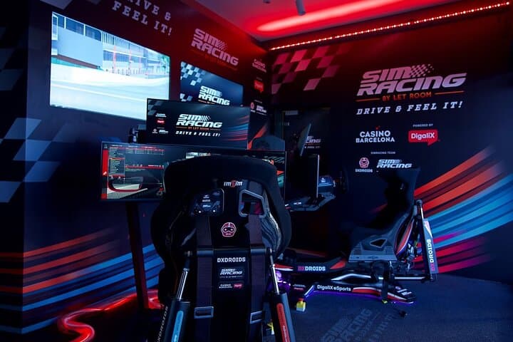 Car racing simulator at the Barcelona Casino