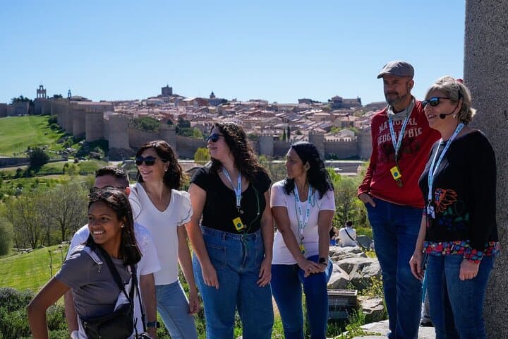Avila with Walls and Segovia with Alcazar from Madrid