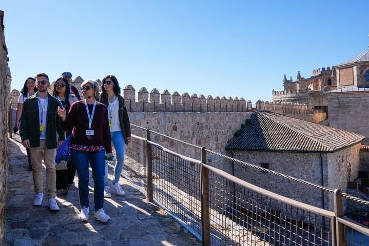 Avila with Walls and Segovia with Alcazar from Madrid